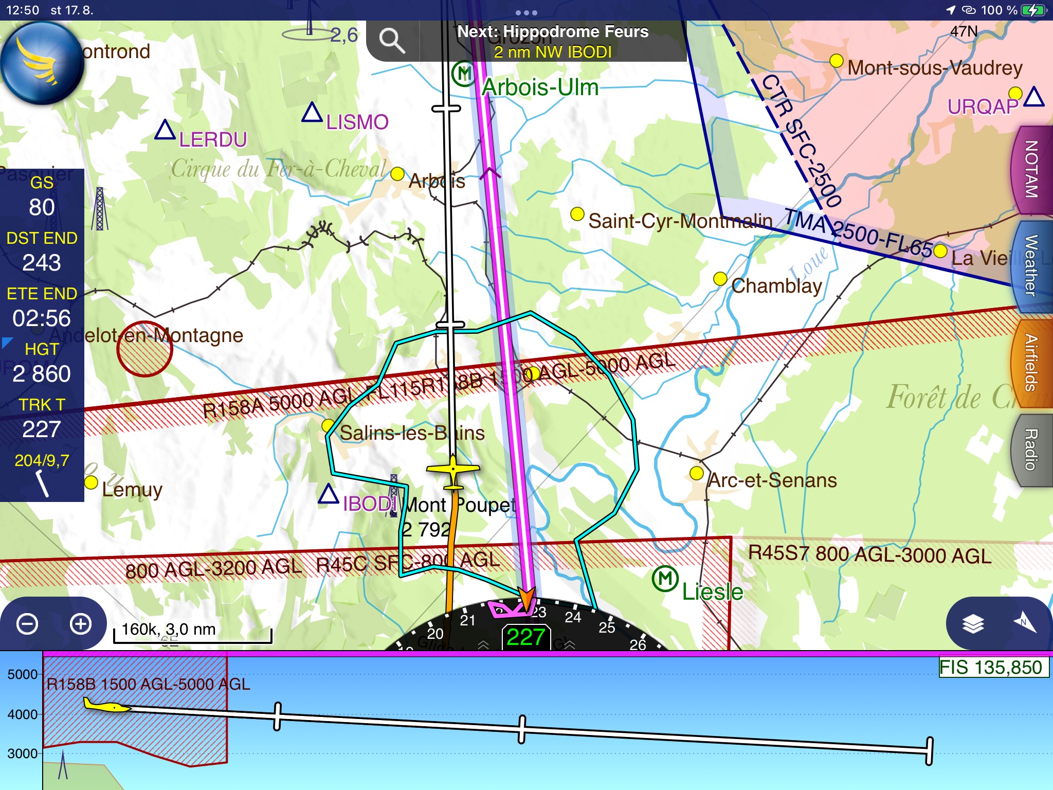 Vizualizace dokluzu v mapě
